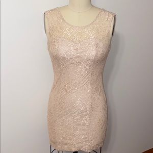 Forever 21 Nude Lace Dress